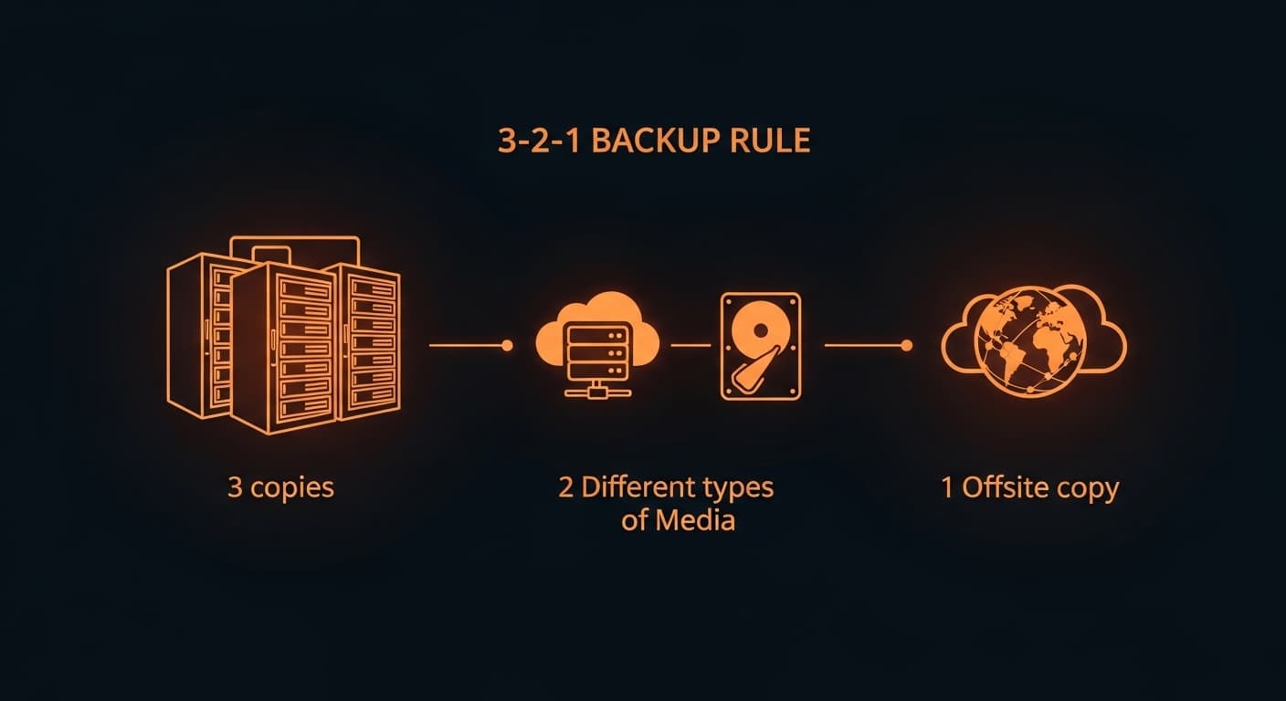 The 3-2-1 backup rule for modern businesses